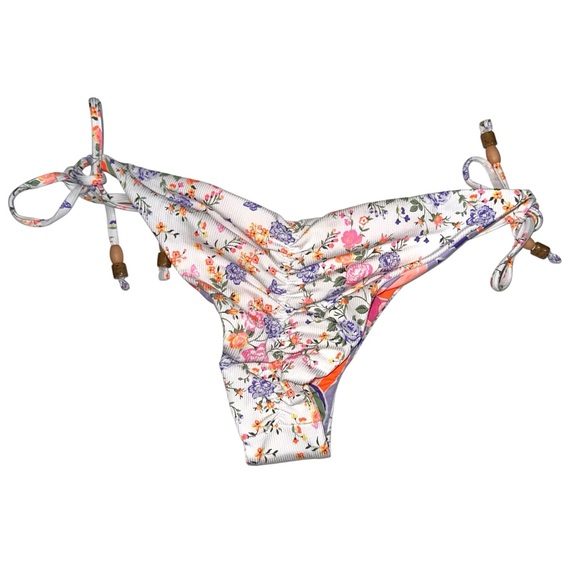 NWOT Maaji Floral Swirl Print Reversible Bikini Botton MEDIUM - Picture 4 of 5